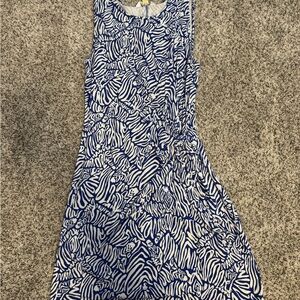 Lilly Pulitzer Blue and White Patterned Dress